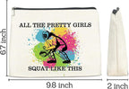 Softball Gifts Makeup Bag Girly Gifts for Women, Inspirational Christmas Birthday Gift for Softball Lovers Team Players Friends Besties Cosmetic Travel Bag Pouch for Purse