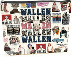 Inspired Western Makeup Bag Country Music Lovers Gift Vintage Western Decor Cowboy Cosmetic Bag for Fans Coworker Girls BFF Daughter Birthday Christmas Friendship Gifts for Women Friends