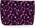 Pink Butterfly Makeup Bag, Flower Large Capacity Travel Makeup Case Cosmetic Bags for Women, Portable Pouch Purse Travel Essentials Toiletries Accessories, Christmas Birthday Gifts for Women