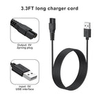Meliya USB Charger for oneisall Low Noise Dog Clippers, 3.3ft Replacement Charging Cord for oneisall Dog Paw Trimmer, for SUPRENT Hair Clippers, Small Cat Grooming Clippers