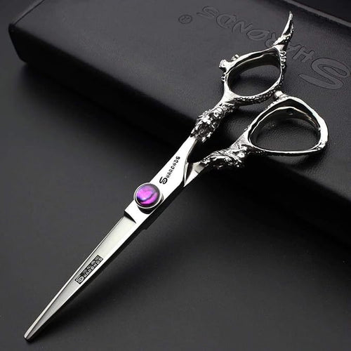 7/8-inch Personalized Scissors Salon Hairstyle Scissors Stainless Steel Hair Styling Tools (6 inch 2pc-C)