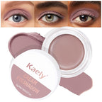evpct Matte Putty Single Cream Eye Shadow Palette Pot Makeup for Older Women, Highly Pigmented Monochrome Cream to Powder Eyeshadow Palette Matte Liquid eyeshadow, Natural Waterproof Blendable