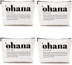 Christmas Thank You Gifts, 4pcs Hawaiian Inspirational Makeup Bag, Hawaiian Gifts Cosmetic Bag, Hawaii Souvenirs, Minimalist Thank You Gifts for Women Female Grandma Friend Wife Mom Sister