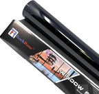RockRose 1% VLT Car Tint 24" by 15FT 2PLY Premium Carbon Professional Tint Car Window Tint Heat, UV, and IRR Block Tint for Cars Adhesive Film(24" x 15FT)