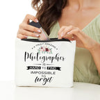 Photography lover Amazing Funny Gift, Hard to Find Christmas Birthday Graduation Thank You Gift for Videographers Makeup Bag