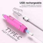 Nose Hair Trimmers for Women Men，Rechargeable Hair Trimmer 2 in 1 Painless Multifunctional Ear and Nose Hair Trimmer with IPX7 Waterproof Dual Edge Blades (Rose)
