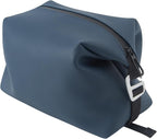 6"x 9.84" 4.5L Large Silicone Toiletry Bag,Waterproof Leakproof Foldable Travel Organizer,Dopp Kit Alternative for Men & Women,Navy Blue