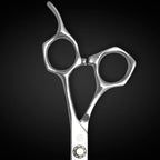 Professional Hair Cutting Scissors - 6 Inches - Convex Blade - Japanese 440C Stainless Steel - For Wet or Dry Cutting - Saki Shears Musashi For Hairdressers and Barbers