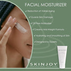 Face Moisturizer for Dry Skin, w/Hyaluronic Acid, Collagen, Aloe, Facial Skin Care Products, Skin Care, Body Wash, Face Wash - 183 ml / 6.2oz