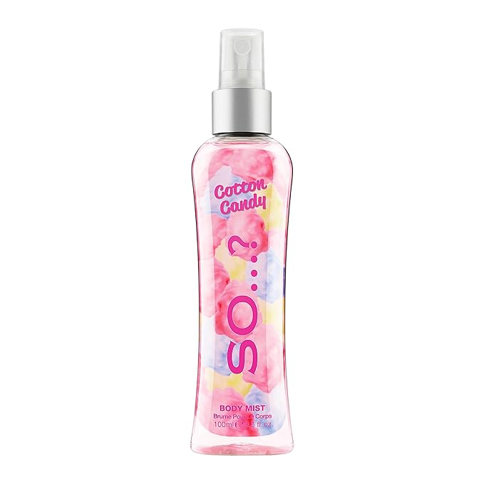 So...? Cotton Candy Body Mist for Women - 3.5 oz Body Mist - Pack of 2