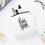 Cute Big Sister Reusable Makeup Bag Big Sister Gifts for Little Girls Best Sister Eco-Friendly Makeup Bag Gifts for Birthday Christmas