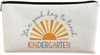 Kindergarten Teacher Gift: Makeup Bag, Cosmetic Bag Zipper Travel Toiletry Bag, Best Teacher Gifts