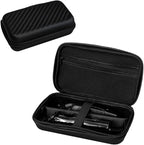 Hard Travel Case for Hair Clippers, Hair Cutting Barber Supplies Holder, Trimmer Organizer Storage Bag for Ufree/Hatteker/Oneisal/Wahl 5Star/Andis Men Razor Guard Grooming Kits (Black)