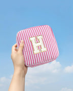LETGO Gifts for Girls Teen Girl - Pink Preppy Makeup Bag Best Friend Birthday Gifts Teacher Gifts for Women Wedding Gifts Bridesmaid Gifts Daughter Teacher Wife Graduation Gifts for Women Her