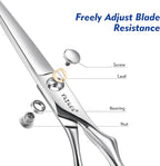Professional Hair Cutting Shears 5.5 Inch, Barber Hairdressing & Hairstyling Hair Scissors with Razor-Sharp Blades & Cobalt Alloy Steel for Wig Bangs Layers, Women Men Haircutting Tool