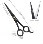 Jimy 6.5" Hair Scissors Professional – Ultra Sharp Razor Edge Stainless-Steel Scissors to Cut Hair – Ergonomic Design Salon Quality Hair Shears for Men, Women & Barbers