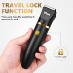 Ufree Body Hair Trimmer for Women, Manscape Pubic Hair Trimmer, 3 in 1 Body Grooming Kit for Lady, Waterproof Body Electric Shaver Razor, Grooming for Face and Body, Gifts for Women, Black