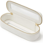 Popvibe Clear Makeup Bag Travel Cosmetic Case Transparent Toiletry Bag with Zipper, Portable Make Up Organizer Traveling Compact Car Bag for Essentials
