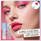 Cushion Lip Gloss Matte Lip Tint – Long-Lasting Lightweight Color, Soft Plush Applicator for Gradient Blurred Lips, Non-Sticky Velvet Finish Hydrating Lip Stain 04#–Plum Pink