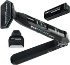 MANGROOMER - INTELLIMAX PRO - New Back Shaver with 2 Shock Absorber Flex Heads, Power Hinge, Extreme Reach Handle and Advanced 2.7" Extra-Wide Blade Design (Version 3.0)