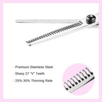 FCYSY Professional 11-Piece Hair Cutting Scissors Kit, Barber Scissors Hairdressing Texture Shears Straight Edge Razor Barber Supplies, Haircutting Shears Salon Tools