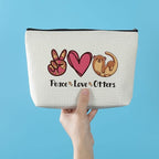 Azteoiz Otter Gifts Stuff Makeup Bag Otter Animal Lovers Gifts for Women, Graduation Friendship Birthday Gift for Girls Friends Daughter Sister Cosmetic Bag Zipper Pouch