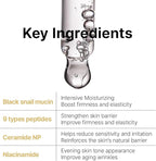 Farmstay Black Snail & Peptide 9 Perfect Toner, Snail Mucin Toner for Elastic & Glow Skin, Moisturizing & Anti-Aging, Smooths & Refine Skin Texutre, Korean Skin Care, for Women & Men, 4.05 Fl. Oz