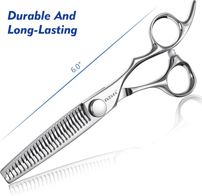 Professional Thinning Shears for Hair Cutting with Ultra Sharp Convex Blade, Cobalt Alloy Stainless Steel for Barber Haircut Scissors Teeth Shears Texturizing Scissors for Men Women Salon Home Use