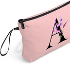 SEAMOON Maid of Honor Friendship Birthday Gifts for Women Her Aunt Sister Bridesmaid Coworkers Bride Personalized Makeup Cosmetic bag with Mirror Mothers Day Christmas Graduation A