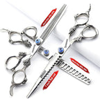 6/7/8/9-inch professional hair clipper set, stainless steel sharp hair clippers, hairdresser specific scissor(7 inches, 3 pieces)