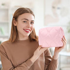 Makeup Bag, Wide-open Cosmetic Bag, Toiletry Bag for Women, Travel Essentials Organizer, Compact Lightweight for Daily Use