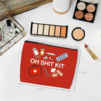 Medicine Makeup Bag, Large Capacity Travel Makeup Case Cosmetic Bags for Women, Portable Pouch Purse Travel Essentials Toiletries Accessories, Christmas Birthday Gifts for Women 4
