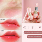 BestLand 6 Pcs/Set Flower Jelly Lipstick Set Temperature Change Moisturizer Long Lasting Nutritious Shimmer Lip Balm Magic Color Change Lip Gloss (Color Changing Lipstick Set B)