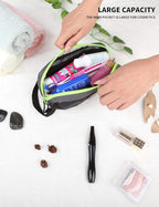 GOX Travel Toiletry Bag,Dopp Kit Case,Ultra-Light Cosmetics Bag Makeup Organizer(Black)
