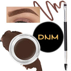 evpct Chocolate Eyebrow Powder Pomade Gel Shaper Makeup Kit with Dual-ended Brush, Eyebrow Stencils Kit for Women Shaping, Eye Brow Pomade Stencil Shaper Tinting kits for Women Long Lasting Waterproof