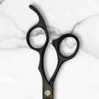 Scissors for Haircutting Professionals - Matte Black Finish - Long Lasting, Sharp Edge for Easy Hair Cuts - 440C Stainless Steel (7.0 Inches)