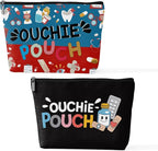 2 Pcs Medicine Makeup Bag, Large Capacity Travel Makeup Case Cosmetic Bags for Women, Portable Pouch Purse Travel Essentials Toiletries Accessories, Christmas Birthday Gifts for Women-3