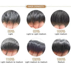 FACE MIRACLE Toupee for Men French Lace Hairpiece Human Hair Replacement System Skin PU Mens Toupee Hair Wigs for Man V-Looped Front Hair Prosthesis 6"X9" 7# VERY LIGHT BROWN