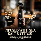 Charlemagne Sea Salt Spray for Men - 6.76 fl oz, 2 Pack - Sea Salt Hair Texture Spray for Beach Hair Waves & Volume, Matte Hold & Heat Protection - Made in Germany