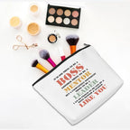 Boss Gifts Makeup Bag Leadership Gifts Boss Lady Gifts for Women Thank You Gifts Cosmetic Bag Inspirational Zipper Pouch Appreciation Gifts for Coworkers Supervisor Mentor Christmas Birthday Gifts