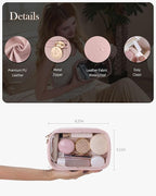 Pocmimut Clear Makeup Bags,Small Makeup Pouch with Large Cosmetic Bag Toiletry Bag Car Accessories Storage for Women Men,Travel Essentials Organizers,Pink