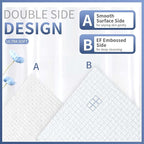 Face Cleaning Towels, Makeup Remover Dry Wipes, Hyaluronic Acid, Skincare Towels for Face, Cleansing and Moisturizing, Cotton, Thick Soft, Travel, 50 Ct, 1 Pack