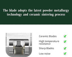 Professional Detachable Replacement Ceramic Blades set,compatible with oster Classic 76/Star-Teq/Power-Teq andi A*dis AGC,BDC,BGC,MBG Series Clippers (2#+1-1/2+3-1/2(3 pcs))