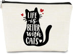 Cat Ketten Makeup Bag - Cosmetic Accessory Gift for Cat Lovers, Women & Girls