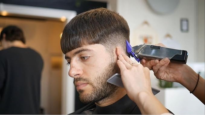 Andis 12660 Professional Master Corded/Cordless Hair Trimmer, Adjustable Carbon Steel Blade Hair Clipper for Close Cutting, Silver