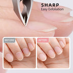 Cuticle Trimmer 3/4 Jaw Extremely Sharp Cuticle Nippers Scissors Stainless Steel Clippers Cutter Remover Pedicure Manicure Nail Tool, cuticle pusher (Cuticle Nippers/Silver-b)