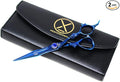 PRO Blue Dragon Hair Cutting Sharp Barber Scissors 7" Light weight German Made Steel With Finger Rest