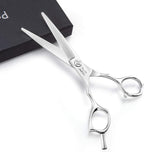 JASON 6 Inch Left Handed Barber Hair Cutting Scissors Professional Salon Shears Razor Edge Hairdressing Scissor Japanese Stainless Steel Reversible Haircut Shear for Men Women Christmas Gift