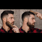 Hair Comb - Wood with Anti-Static & No Snag with Fine and Medium Tooth for Head Hair, Beard, Mustache with Premium Carrying Pouch in Design in Gift Box