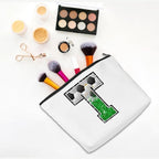 Soccer Gifts Initial Makeup Bag Monogrammed Cosmetic Bag Letter T Zipper Pouch Soccer Accessories for Girls Women Player Coach Friend Stuff Graduation Birthday Gifts